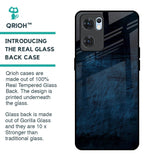 Dark Blue Grunge Glass Case for Oppo Reno7 5G
