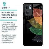 Colorful Leaves Glass Case for Oppo Reno7 5G