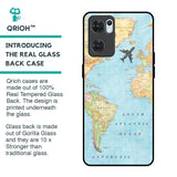 Travel Map Glass Case for Oppo Reno7 5G
