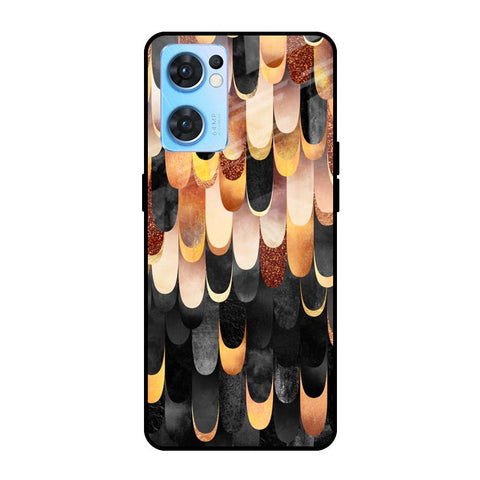 Bronze Abstract Oppo Reno7 5G Glass Cases & Covers Online