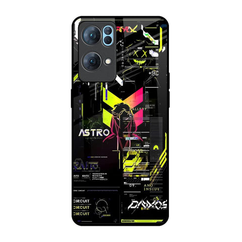 Astro Glitch Oppo Reno7 Pro 5G Glass Back Cover Online