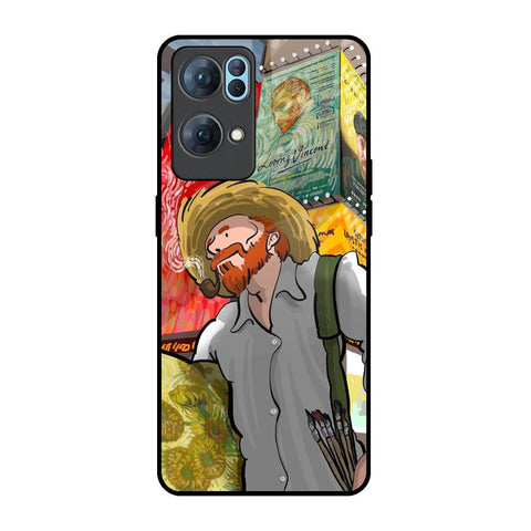 Loving Vincent Oppo Reno7 Pro 5G Glass Back Cover Online