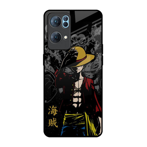 Dark Luffy Oppo Reno7 Pro 5G Glass Back Cover Online