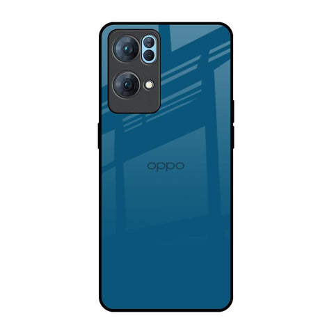 Cobalt Blue Oppo Reno7 Pro 5G Glass Back Cover Online