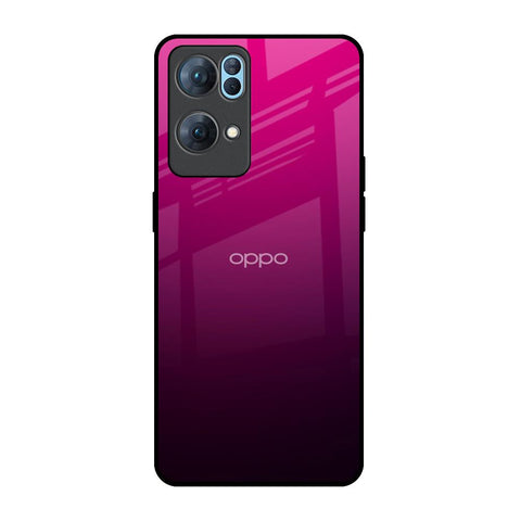 Purple Ombre Pattern Oppo Reno7 Pro 5G Glass Back Cover Online