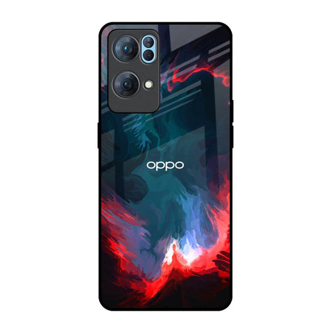 Brush Art Oppo Reno7 Pro 5G Glass Back Cover Online