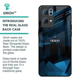 Polygonal Blue Box Glass Case For Oppo Reno7 Pro 5G
