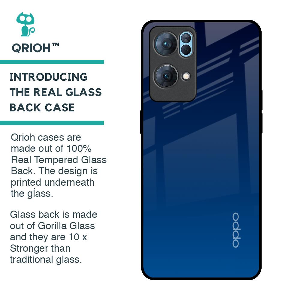 Very Blue Glass Case for Oppo Reno7 Pro 5G