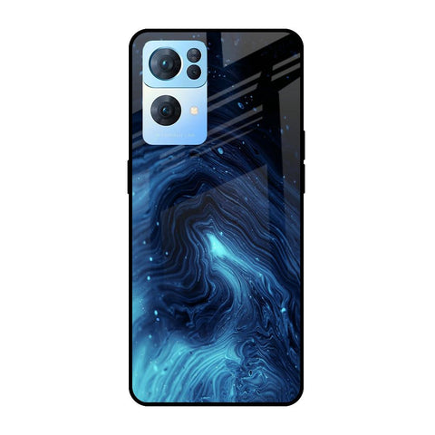 Dazzling Ocean Gradient Oppo Reno7 Pro 5G Glass Cases & Covers Online