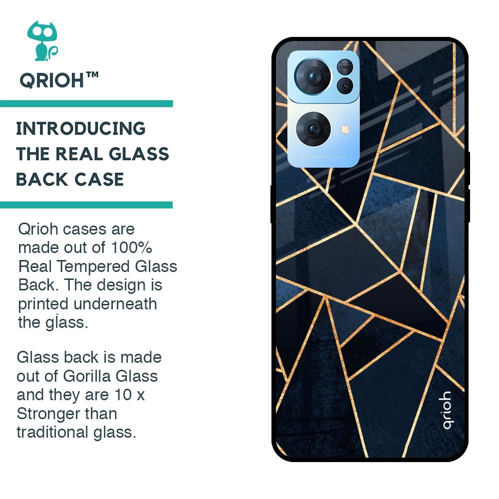 Abstract Tiles Glass case for Oppo Reno7 Pro 5G