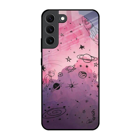 Space Doodles Samsung Galaxy S22 5G Glass Back Cover Online