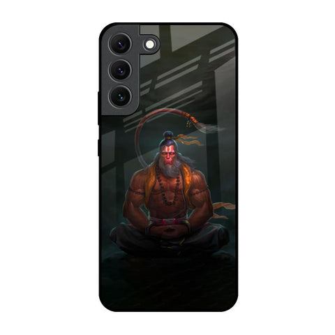 Lord Hanuman Animated Samsung Galaxy S22 5G Glass Back Cover Online