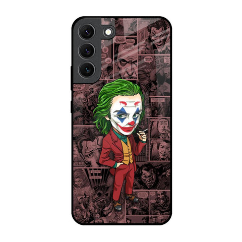 Joker Cartoon Samsung Galaxy S22 5G Glass Back Cover Online