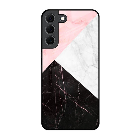 Marble Collage Art Samsung Galaxy S22 5G Glass Back Cover Online