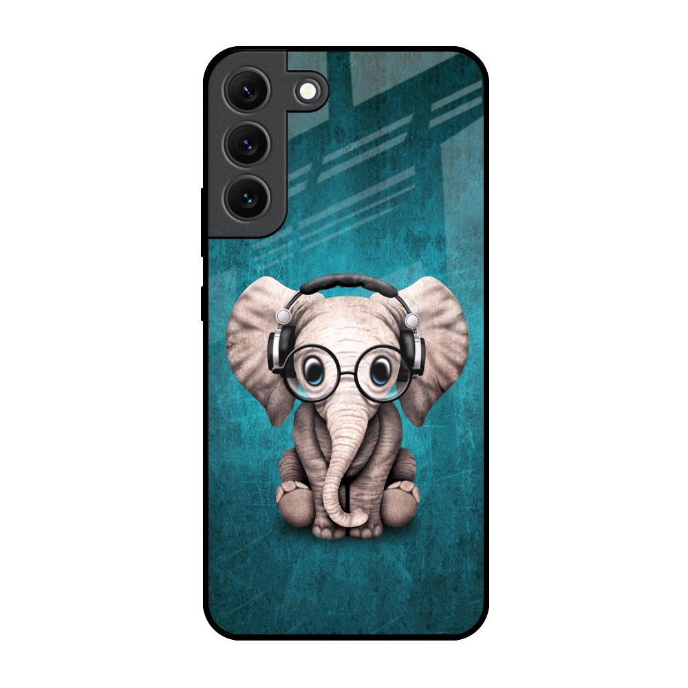 Adorable Baby Elephant Samsung Galaxy S22 5G Glass Back Cover Online