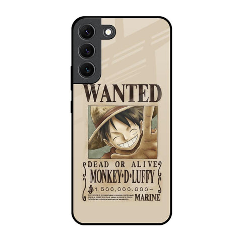 Luffy Wanted Samsung Galaxy S22 5G Glass Back Cover Online