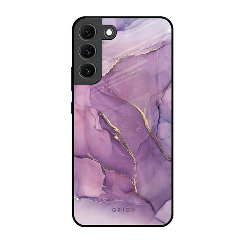 Purple Gold Marble Samsung Galaxy S22 5G Glass Back Cover Online