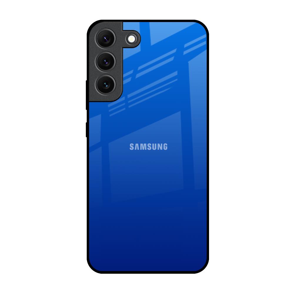 Egyptian Blue Samsung Galaxy S22 5G Glass Back Cover Online