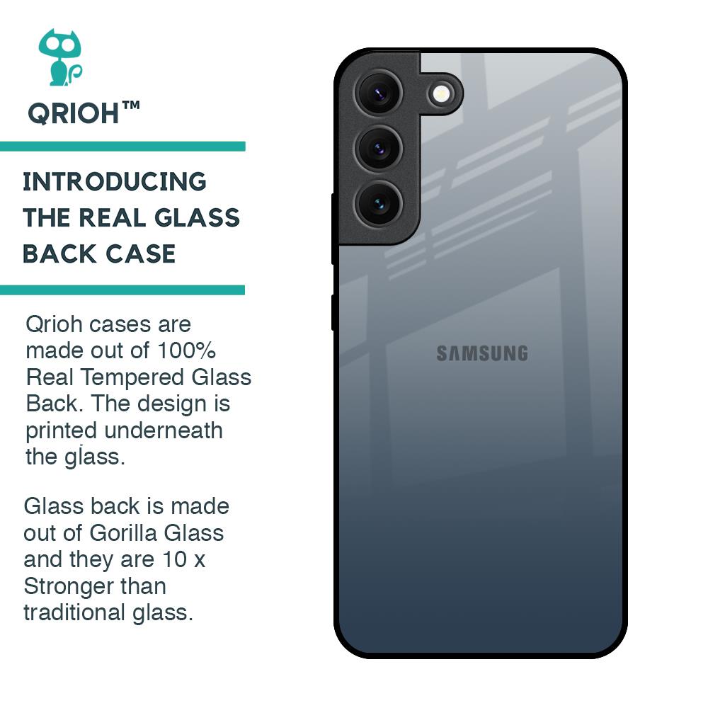 Smokey Grey Color Glass Case For Samsung Galaxy S22 5G