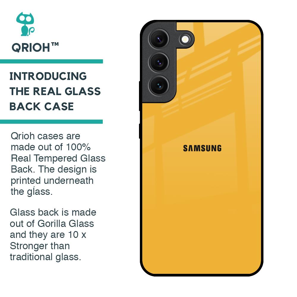 Fluorescent Yellow Glass case for Samsung Galaxy S22 5G