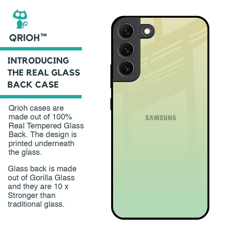 Mint Green Gradient Glass Case for Samsung Galaxy S22 5G