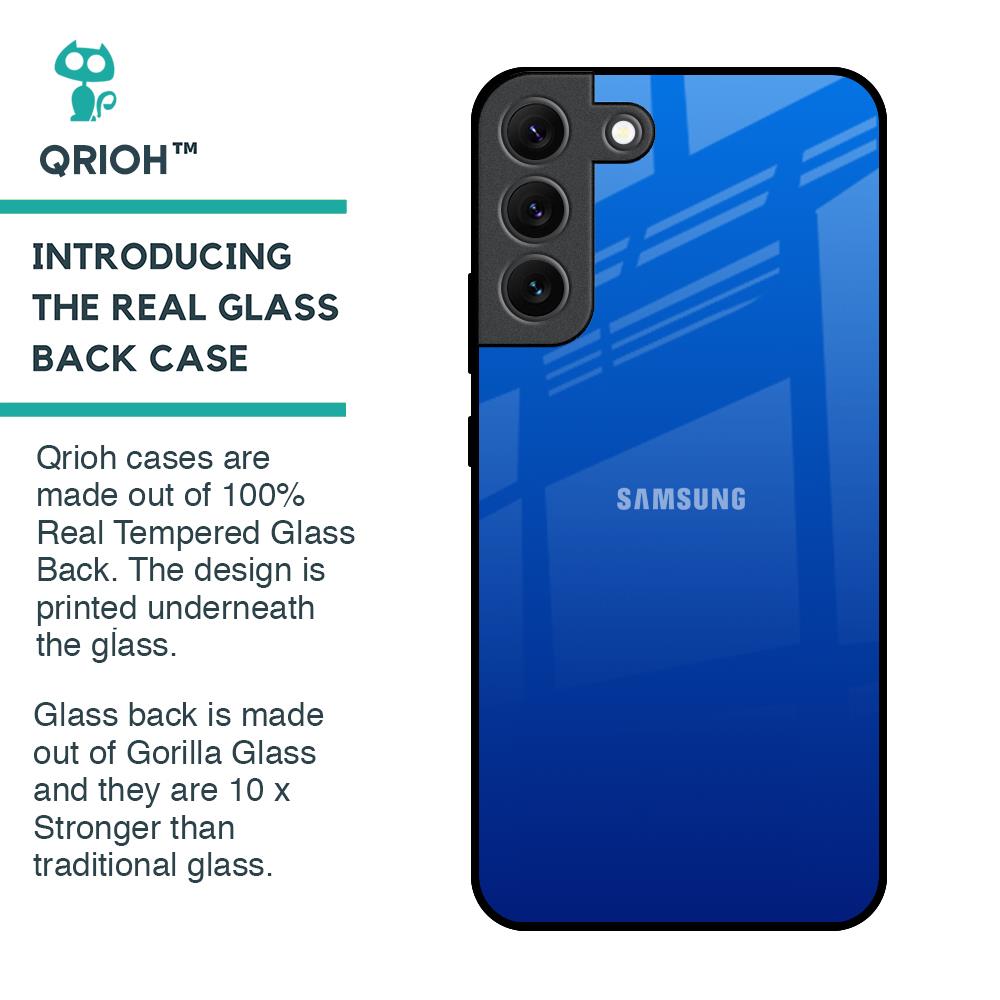 Egyptian Blue Glass Case for Samsung Galaxy S22 5G