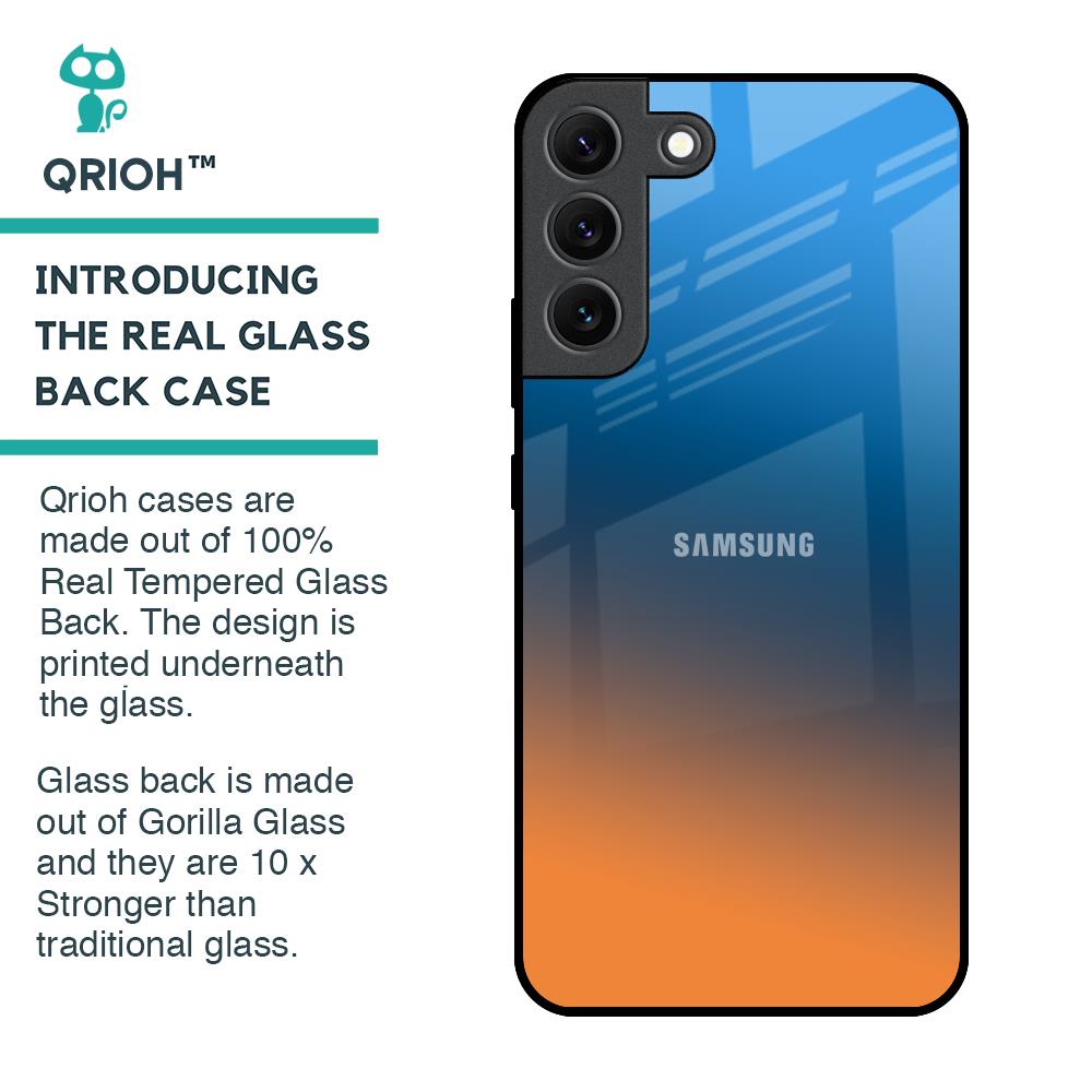 Sunset Of Ocean Glass Case for Samsung Galaxy S22 5G