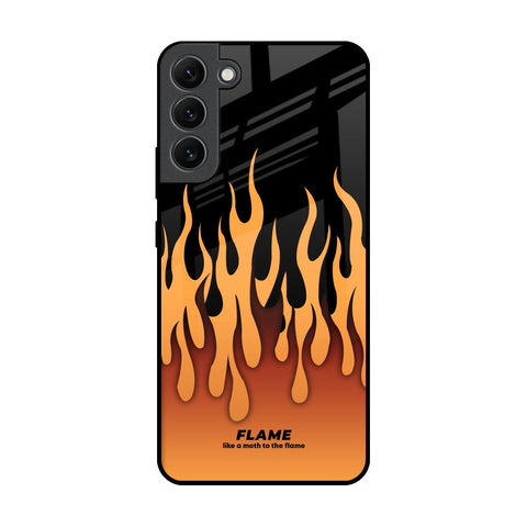 Fire Flame Samsung Galaxy S22 Plus 5G Glass Back Cover Online