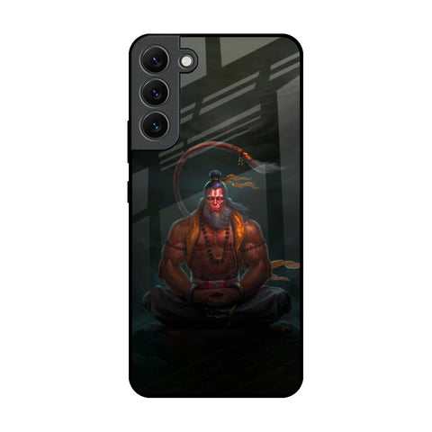 Lord Hanuman Animated Samsung Galaxy S22 Plus 5G Glass Back Cover Online