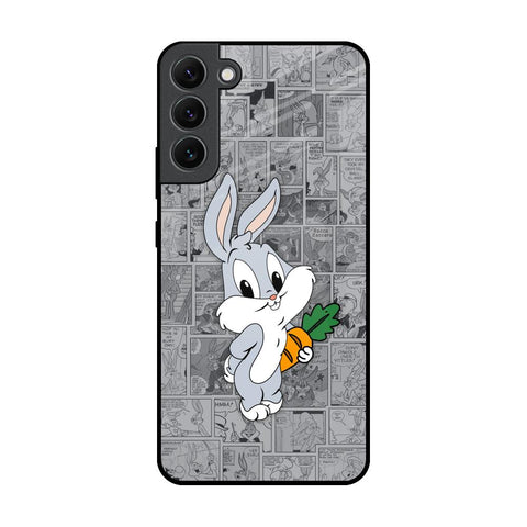 Cute Baby Bunny Samsung Galaxy S22 Plus 5G Glass Back Cover Online
