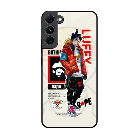Bape Luffy Samsung Galaxy S22 Plus 5G Glass Back Cover Online