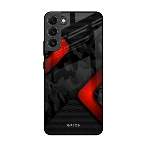 Modern Camo Abstract Samsung Galaxy S22 Plus 5G Glass Back Cover Online