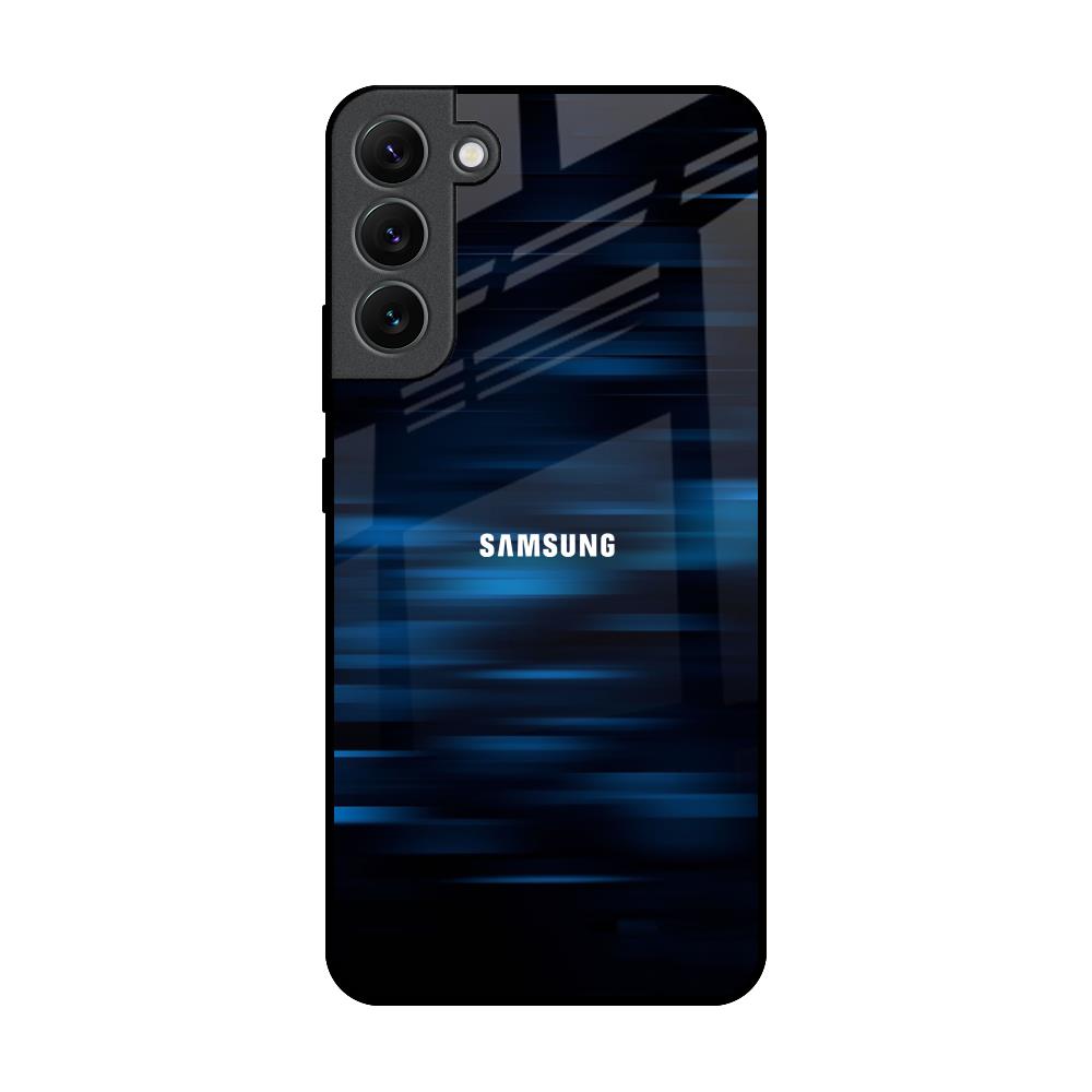 Blue Rough Abstract Samsung Galaxy S22 Plus 5G Glass Back Cover Online