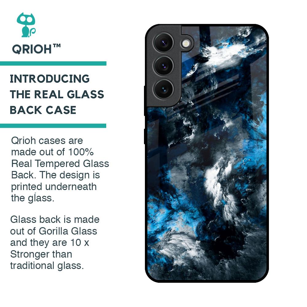 Cloudy Dust Glass Case for Samsung Galaxy S22 Plus 5G