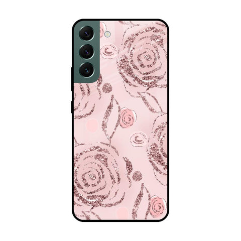 Shimmer Roses Samsung Galaxy S22 Plus 5G Glass Cases & Covers Online