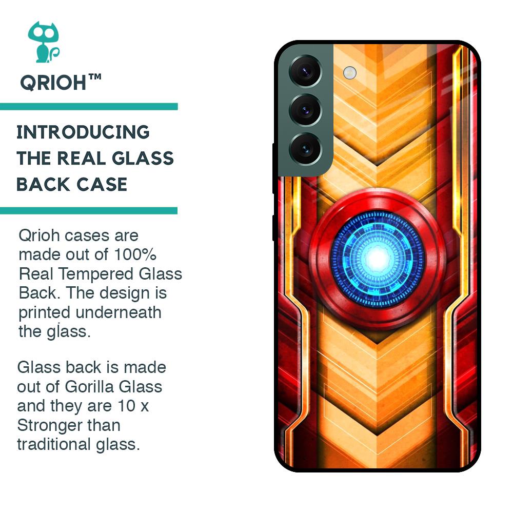 Arc Reactor Glass Case for Samsung Galaxy S22 Plus 5G