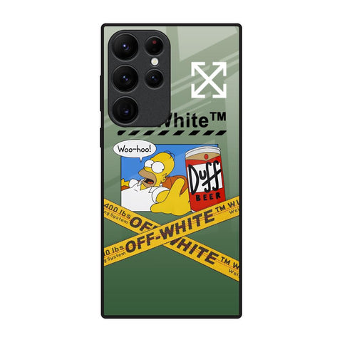 Duff Beer Samsung Galaxy S22 Ultra 5G Glass Back Cover Online