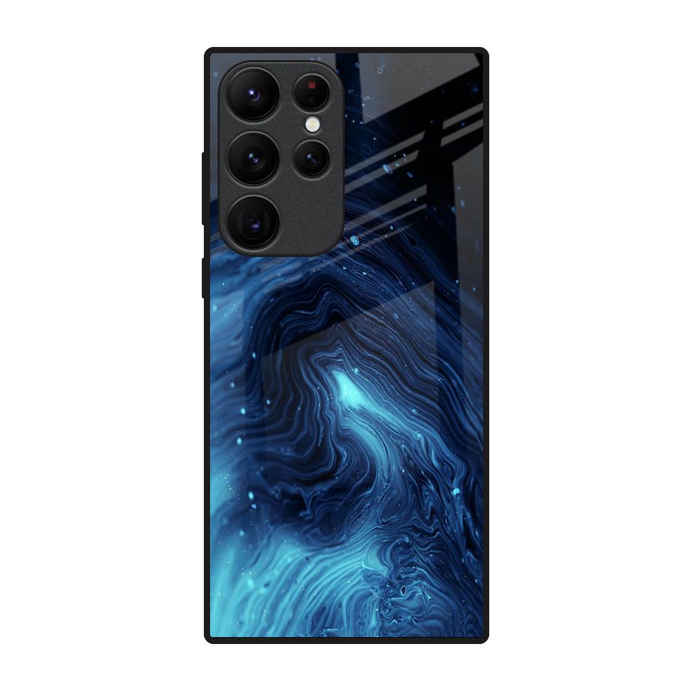 Dazzling Ocean Gradient Samsung Galaxy S22 Ultra 5G Glass Back Cover Online