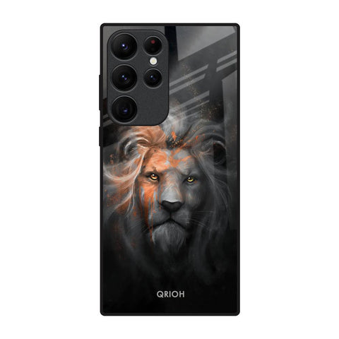 Devil Lion Samsung Galaxy S22 Ultra 5G Glass Back Cover Online