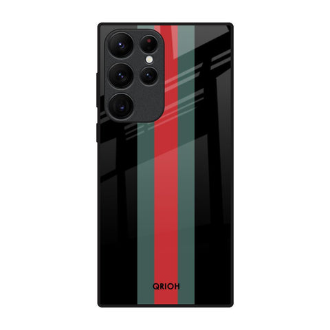 Vertical Stripes Samsung Galaxy S22 Ultra 5G Glass Back Cover Online