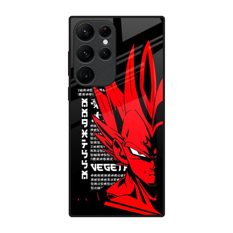 Red Vegeta Samsung Galaxy S22 Ultra 5G Glass Back Cover Online