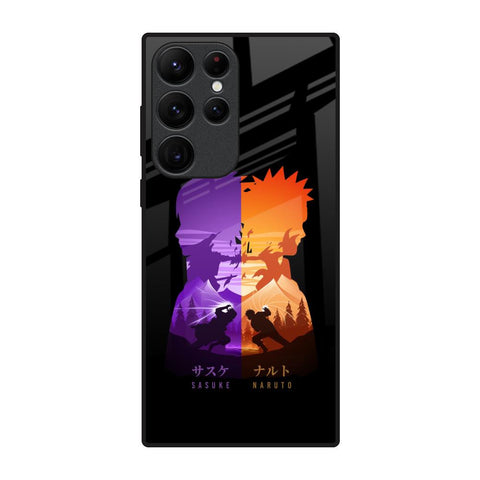 Minimalist Anime Samsung Galaxy S22 Ultra 5G Glass Back Cover Online