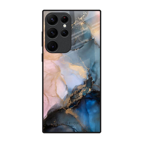 Marble Ink Abstract Samsung Galaxy S22 Ultra 5G Glass Back Cover Online