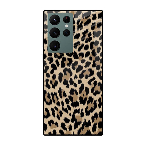 Leopard Seamless Samsung Galaxy S22 Ultra 5G Glass Cases & Covers Online