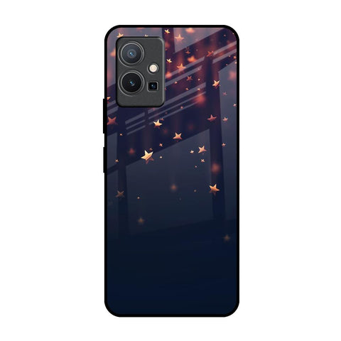 Falling Stars Vivo Y75 5G Glass Back Cover Online