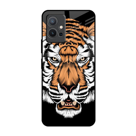 Angry Tiger Vivo Y75 5G Glass Back Cover Online