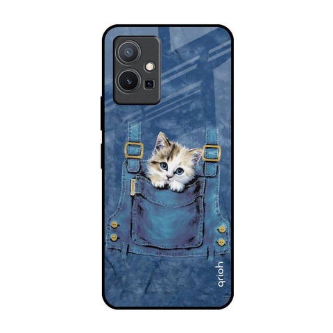 Kitty In Pocket Vivo Y75 5G Glass Back Cover Online