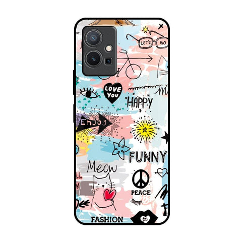 Just For You Vivo Y75 5G Glass Back Cover Online