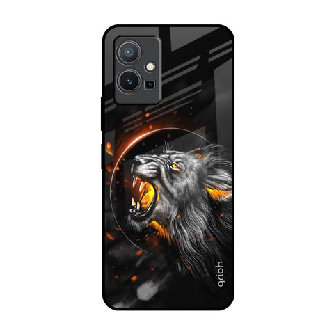 Aggressive Lion Vivo Y75 5G Glass Back Cover Online