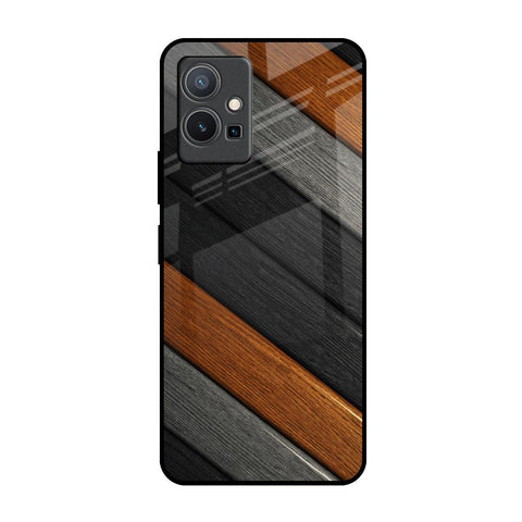 Tri Color Wood Vivo Y75 5G Glass Back Cover Online